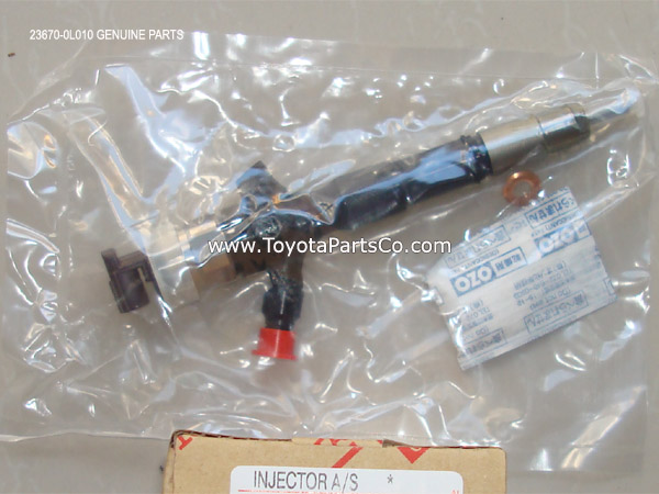 23670-0L010,Genuine New Toyota 2KD Fuel Injector,236700L010
